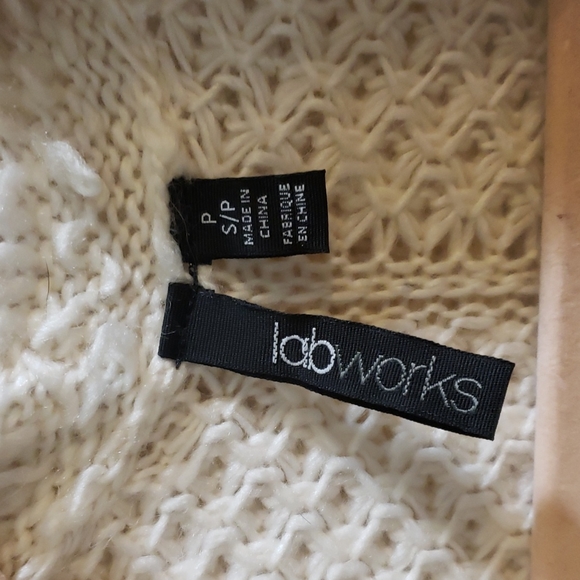 4/20 Labworks Women’s Open Front Knitted Cardigan Sweater Shall Collar Small - Picture 4 of 8